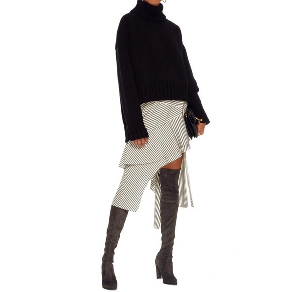 STUART WEITZMAN RARE GREY SUEDE PLATFORM THIGH HIGH BOOTS - Picture 11 of 11